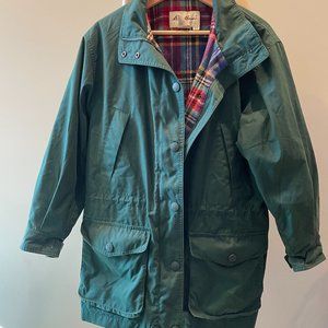 Eddie Bauer green rain jacket